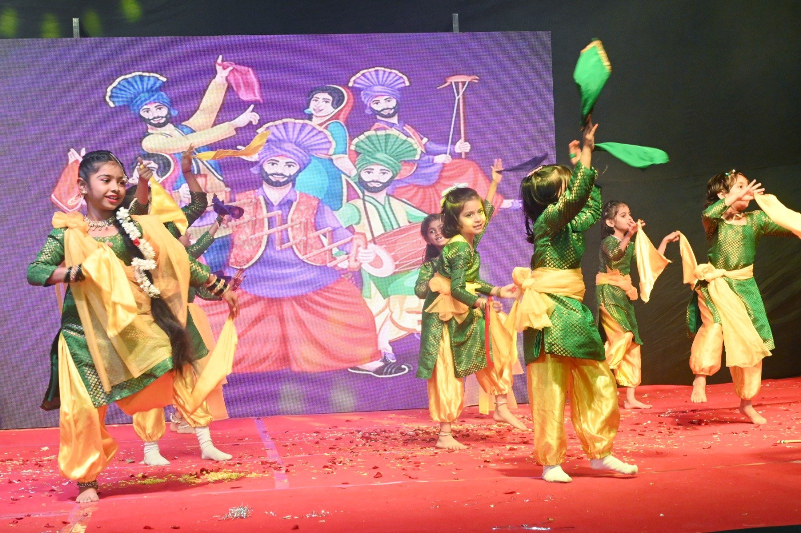 Our students lit up the stage with a vibrant Bhangra dance performance on the occasion of our Annual Day... 2k25 