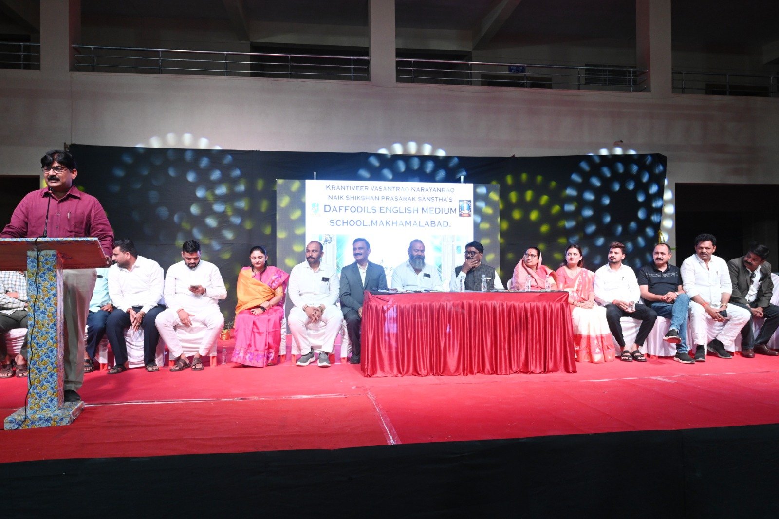 On the occasion of our Annual Function Day, our Honorable Secretary Mr. Hemant Appa Dhatrak Sir addressed the students and shared important guidelines to ensure the smooth and successful conduct of the program.